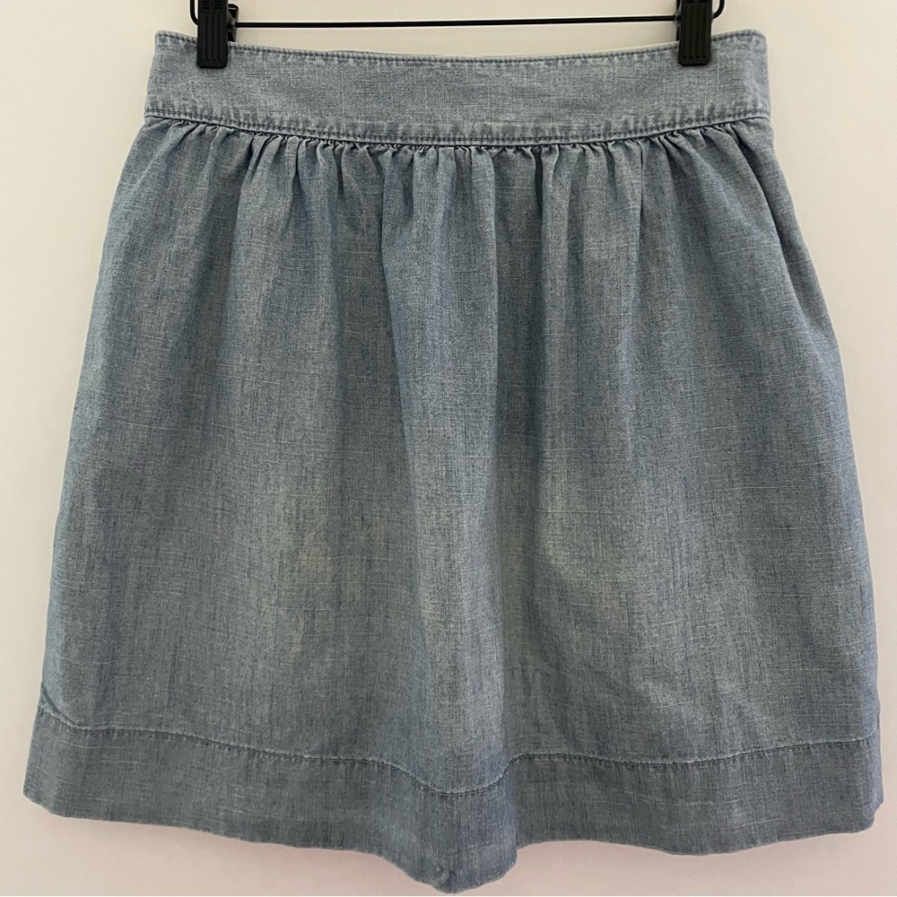 J. Crew Factory Women's Button-Front Skirt Size 4 - Picture 3 of 7